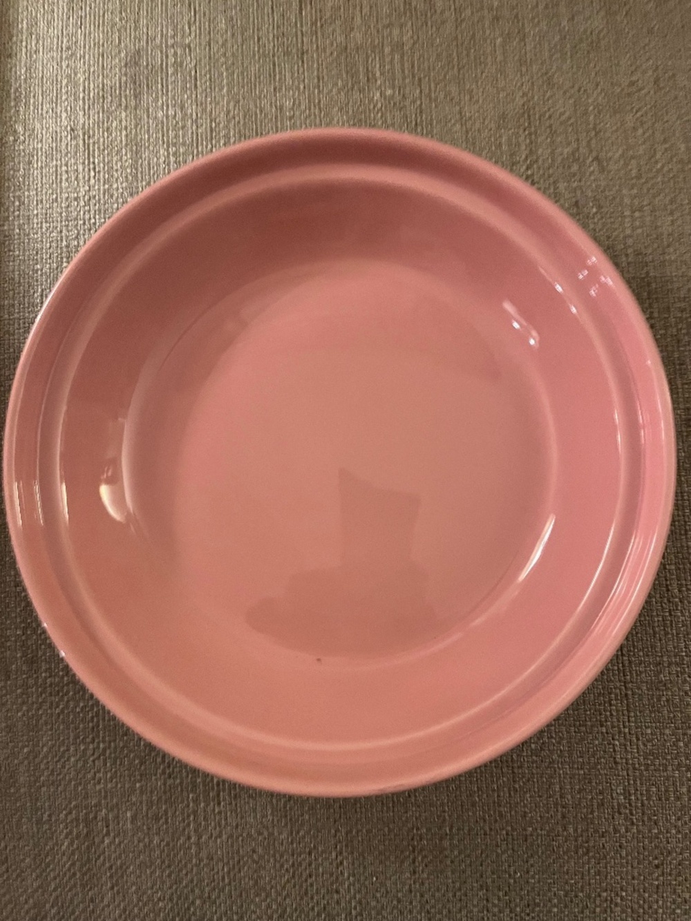 Longaberger Woven Traditions Pink Pie Dish - Horizon of Hope (10")